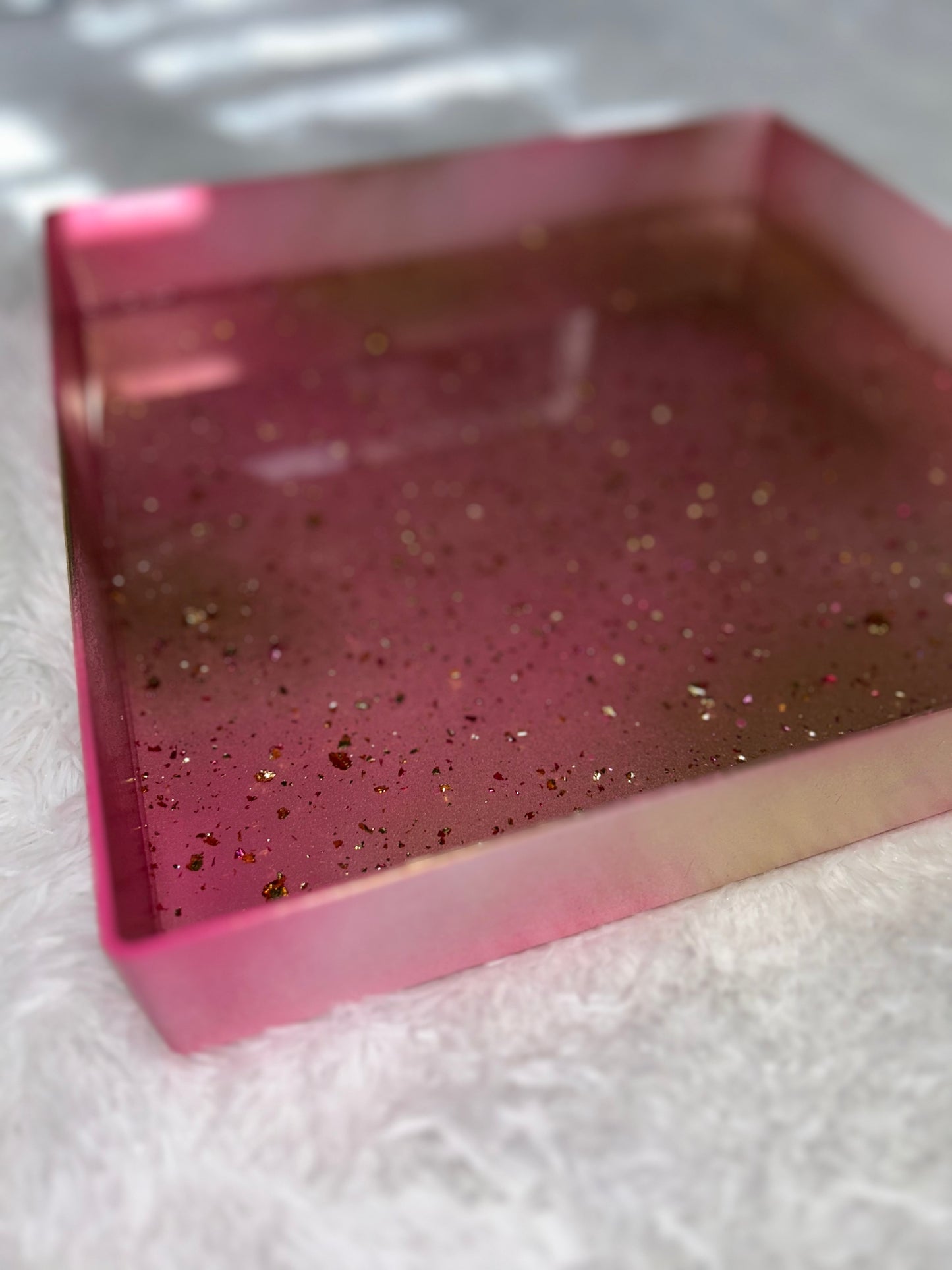 “Pink & Gold” Tray