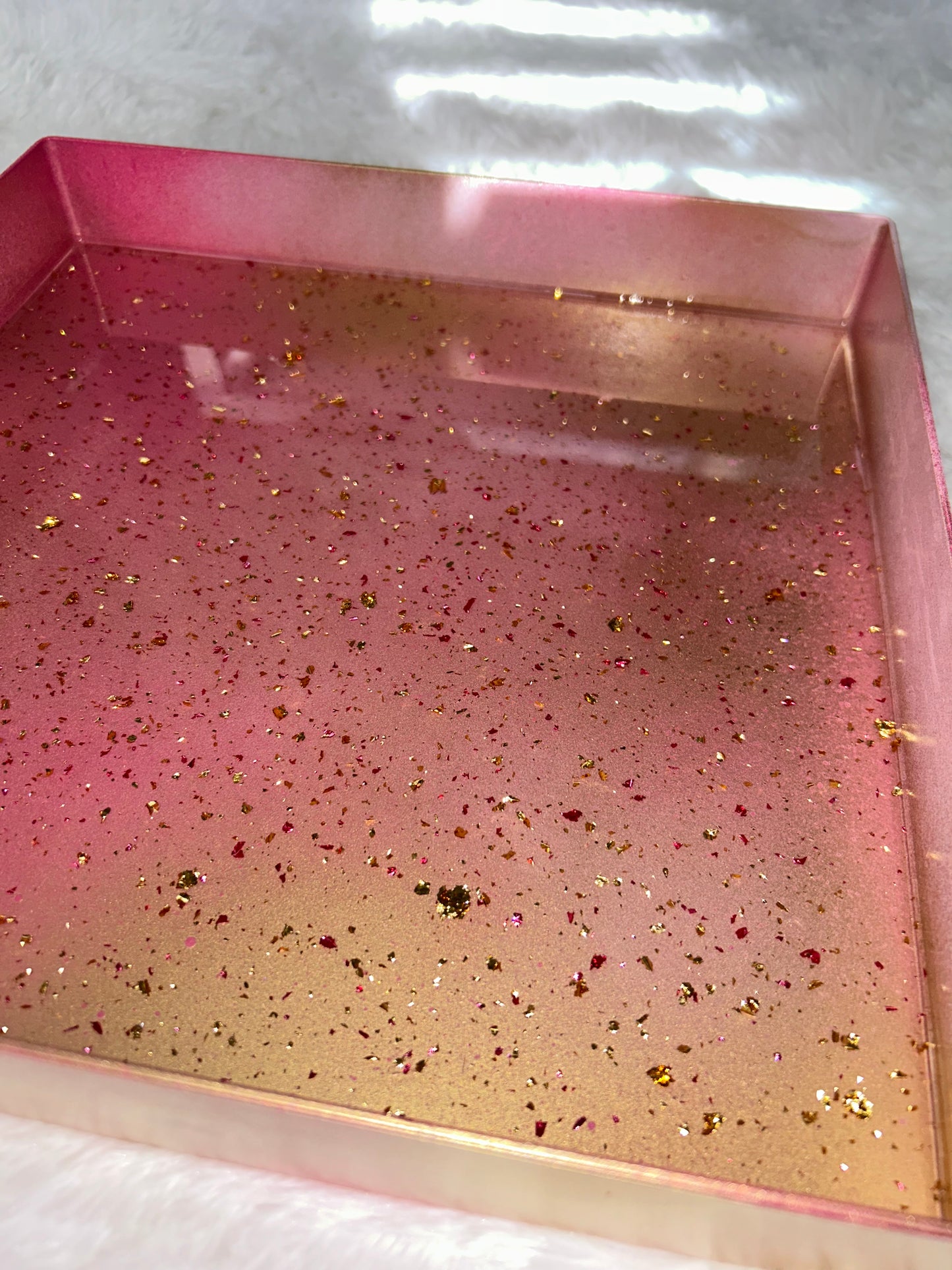 “Pink & Gold” Tray