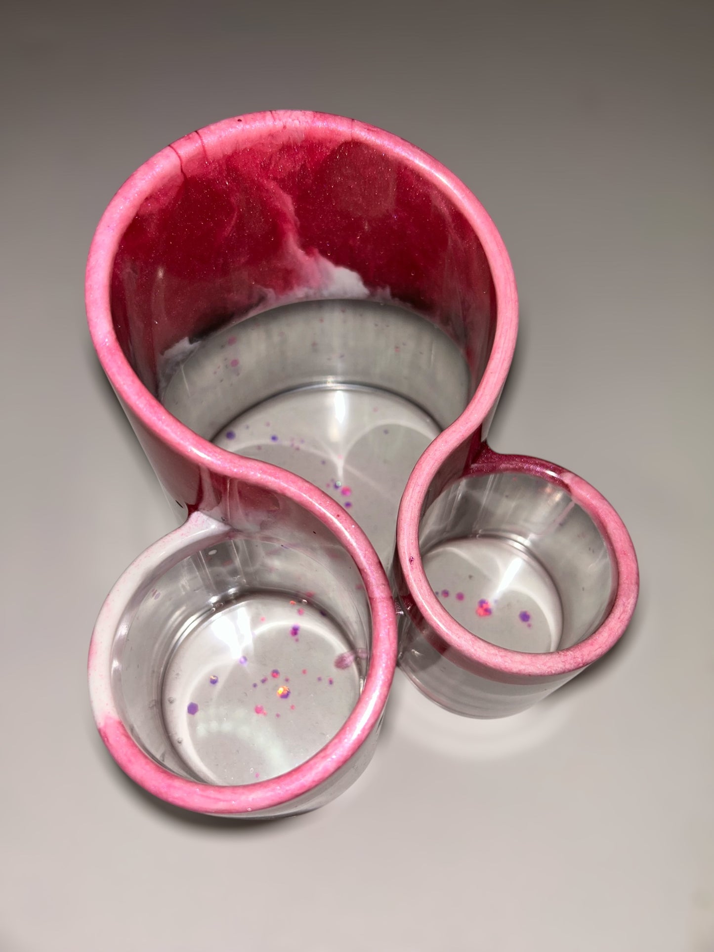 “Pink Swirl” Makeup Holder