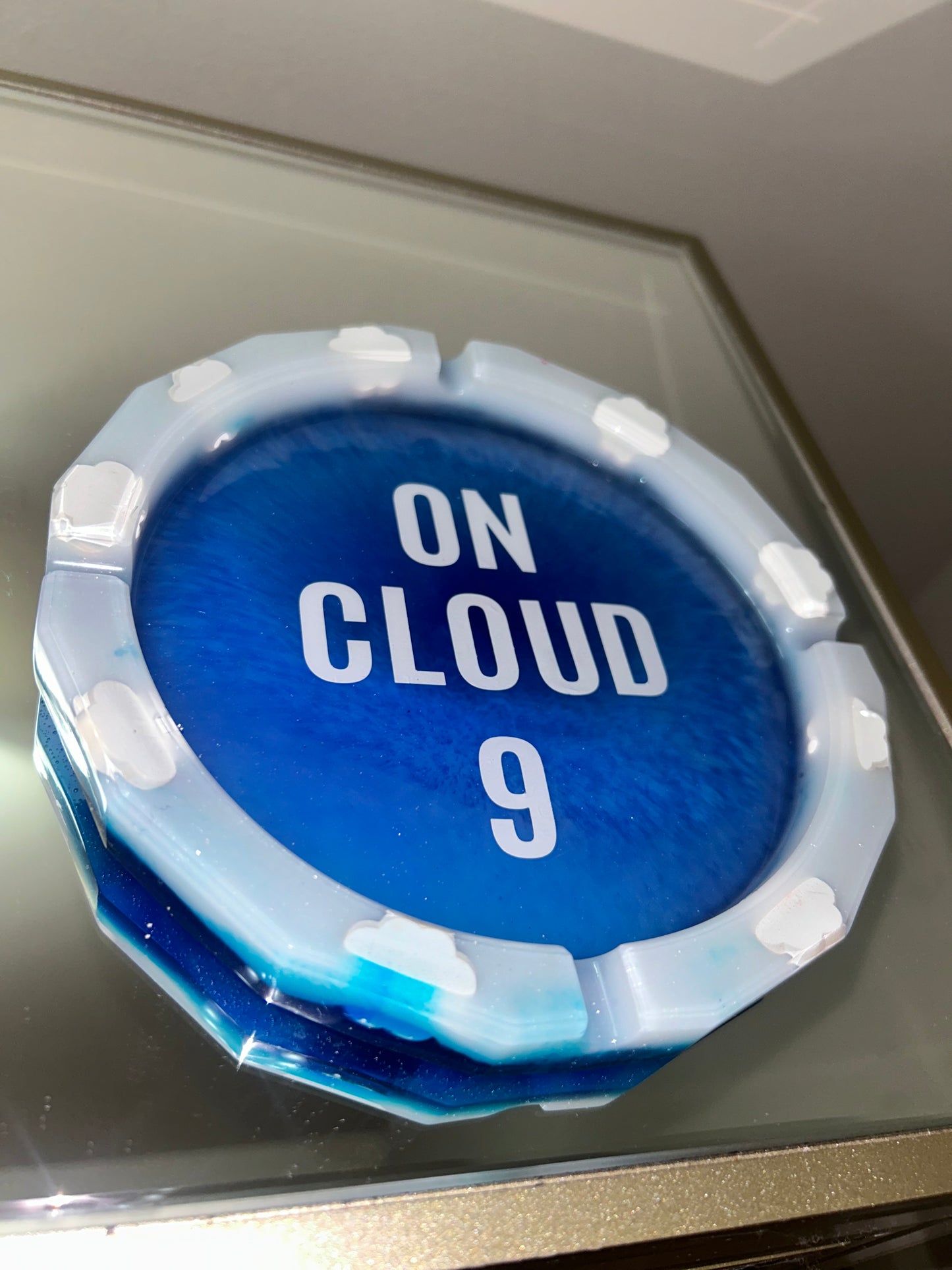 “Blue On Cloud 9” Ashtray