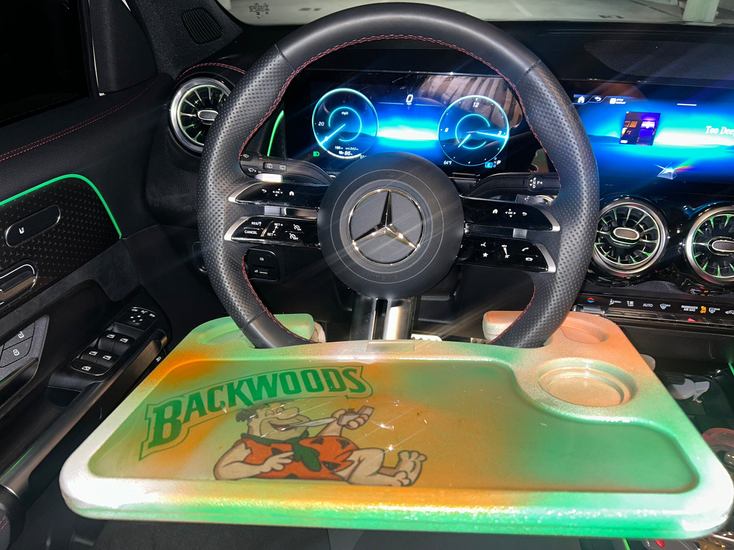 “Flintstone” Car Tray