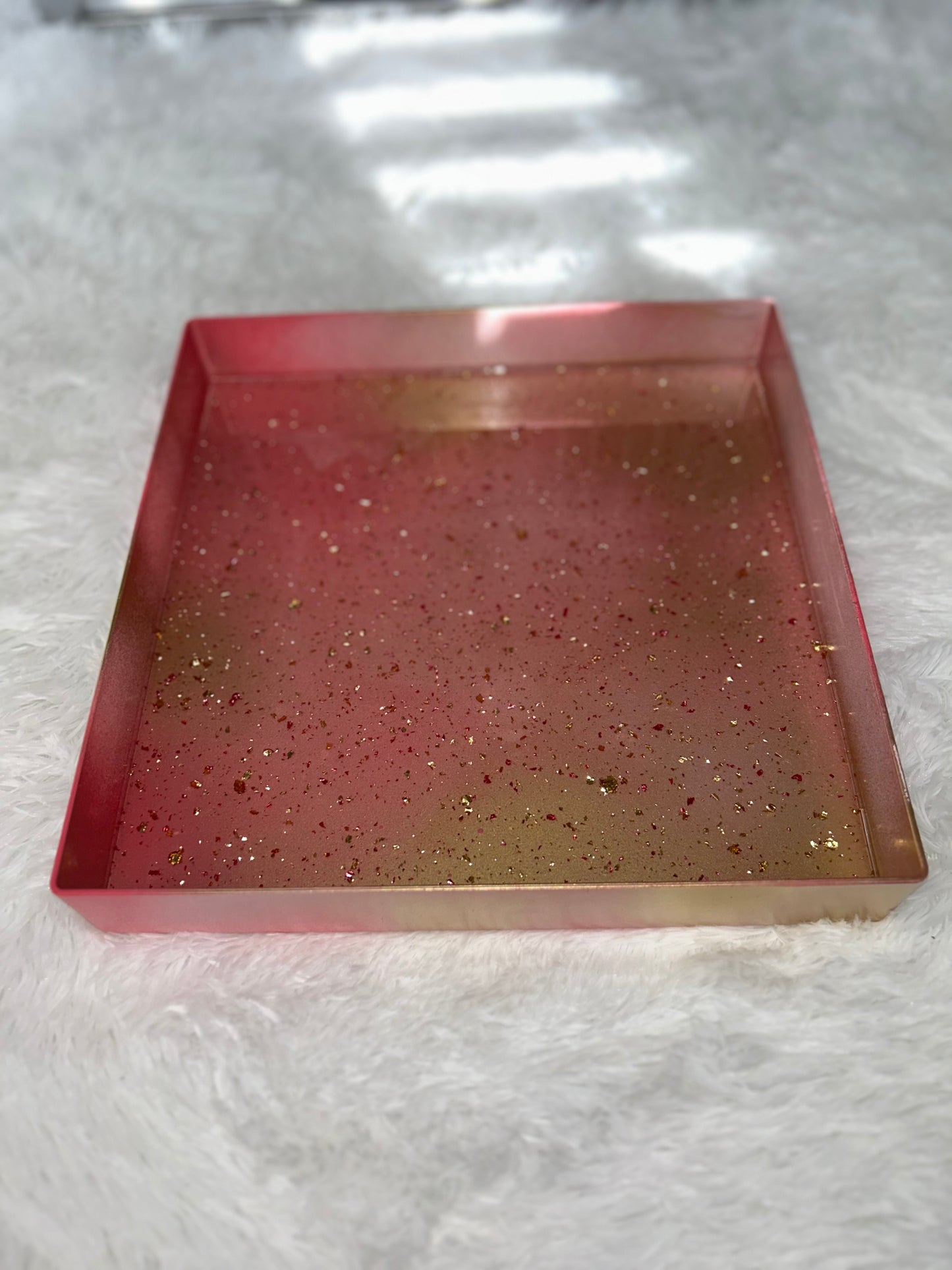 “Pink & Gold” Tray