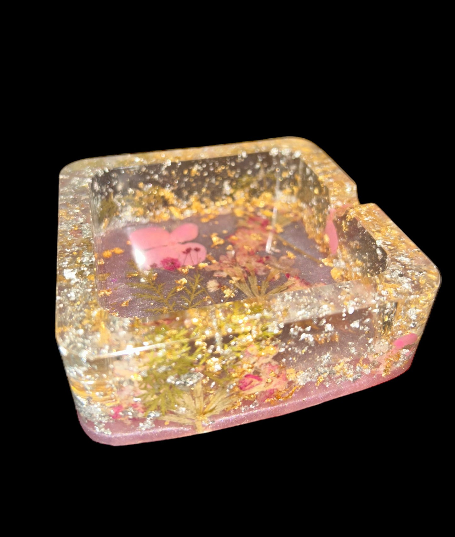 “Pink Flowers” Ashtray