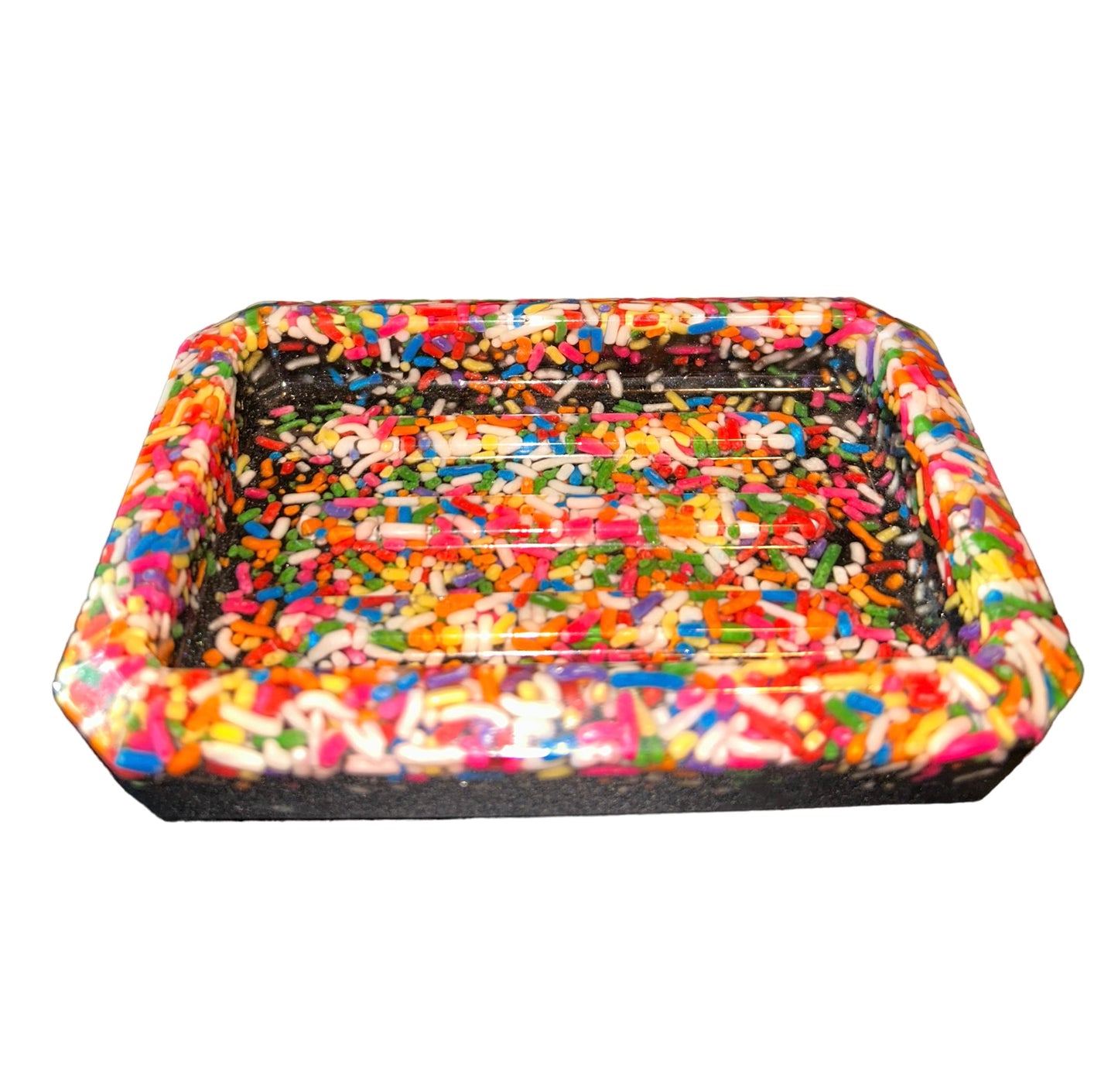 “Black Sprinkles” Soap Dish