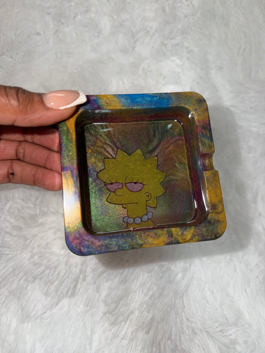 “Lisa Simpson Marbled” Ashtray