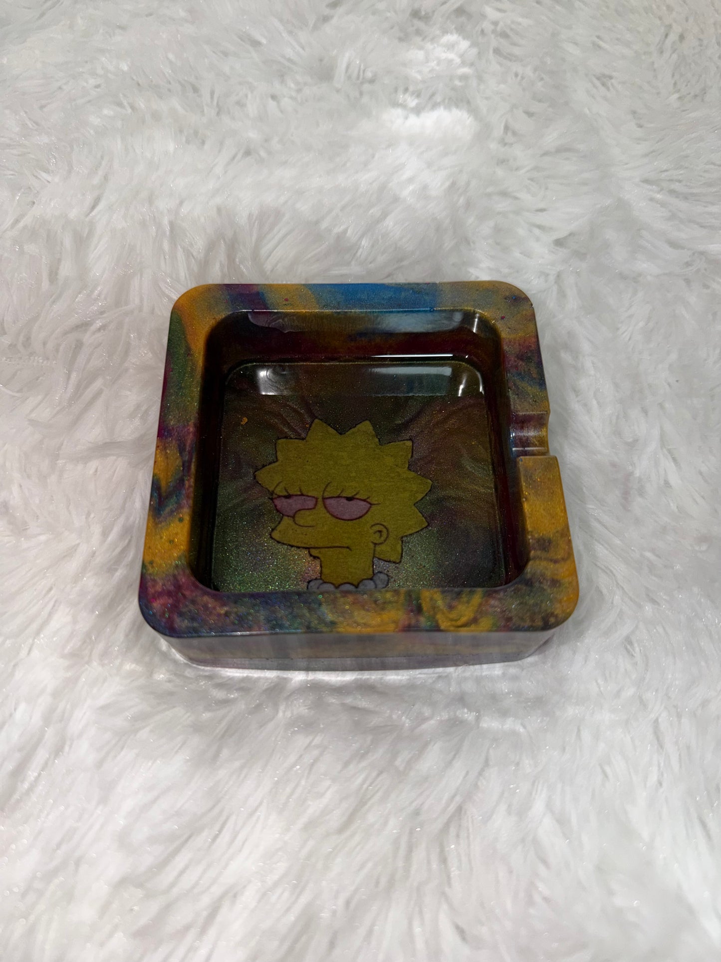 “Lisa Simpson Marbled” Ashtray