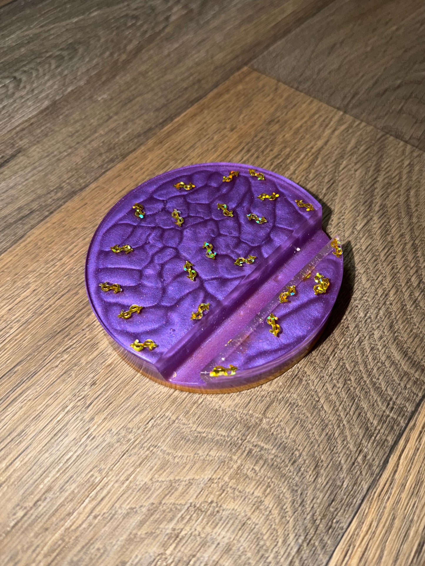 “Purple Fund$” Phone Stand | Hands-Free Phone Dock