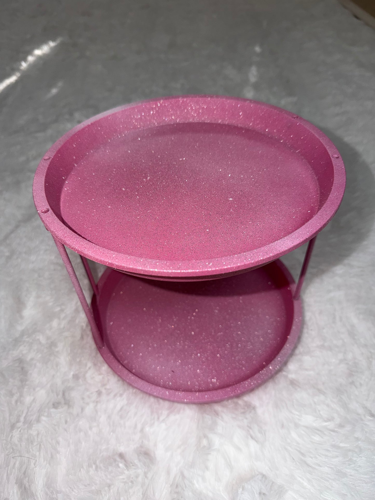 “Pretty in Pink” Spinning Vanity Organizer