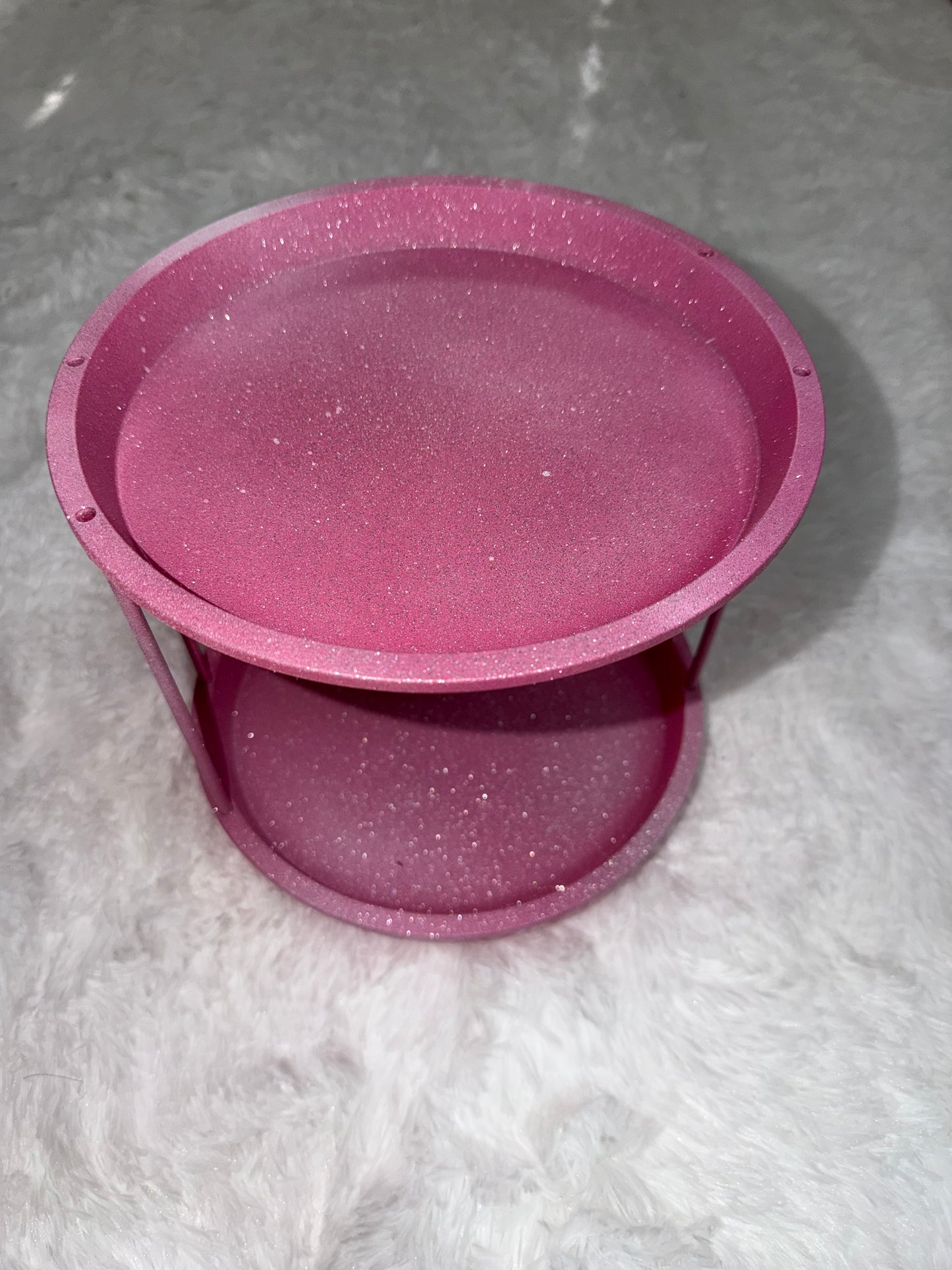“Pretty in Pink” Spinning Vanity Organizer