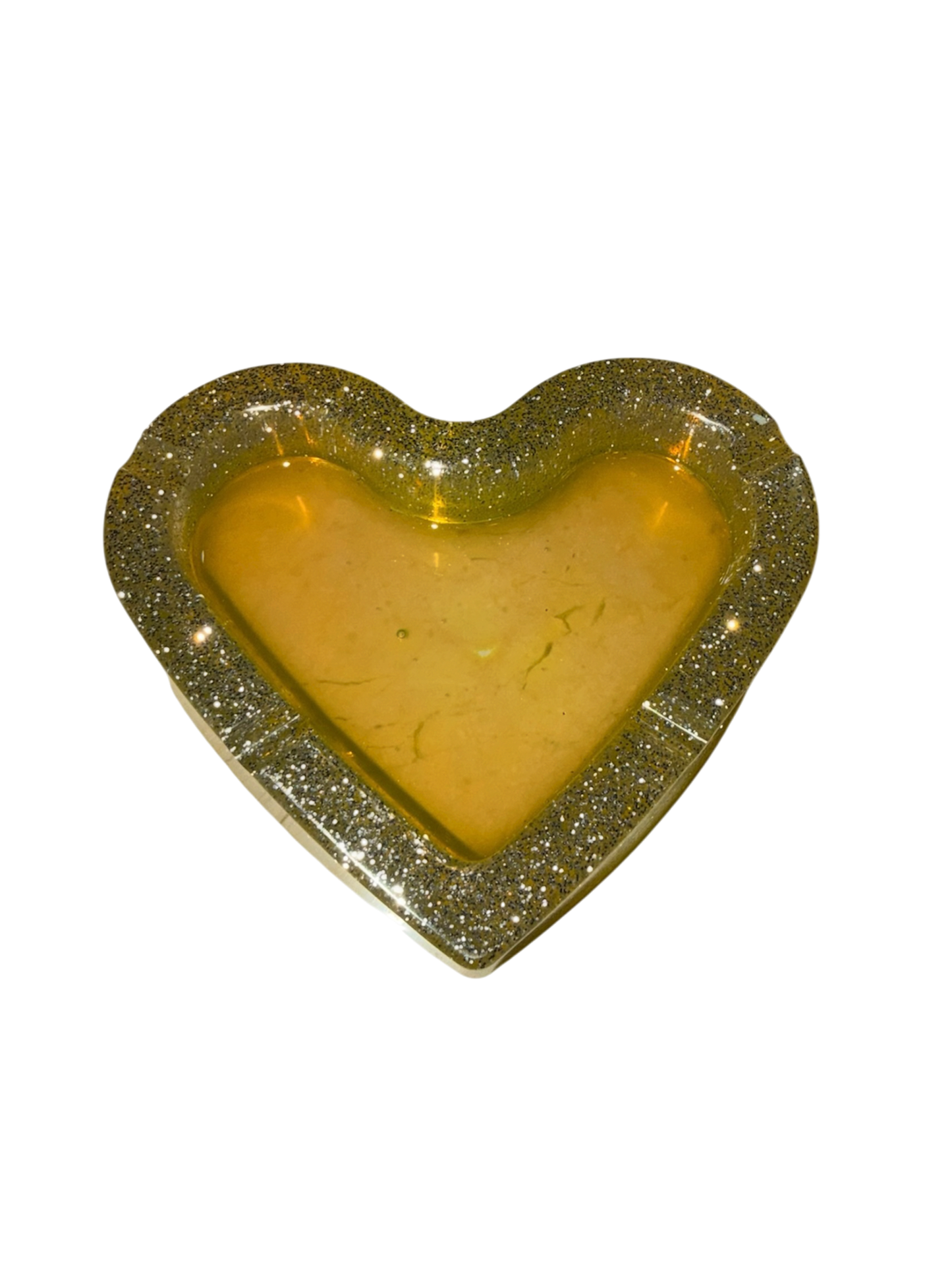 “Yellow Sparkle” Ashtray