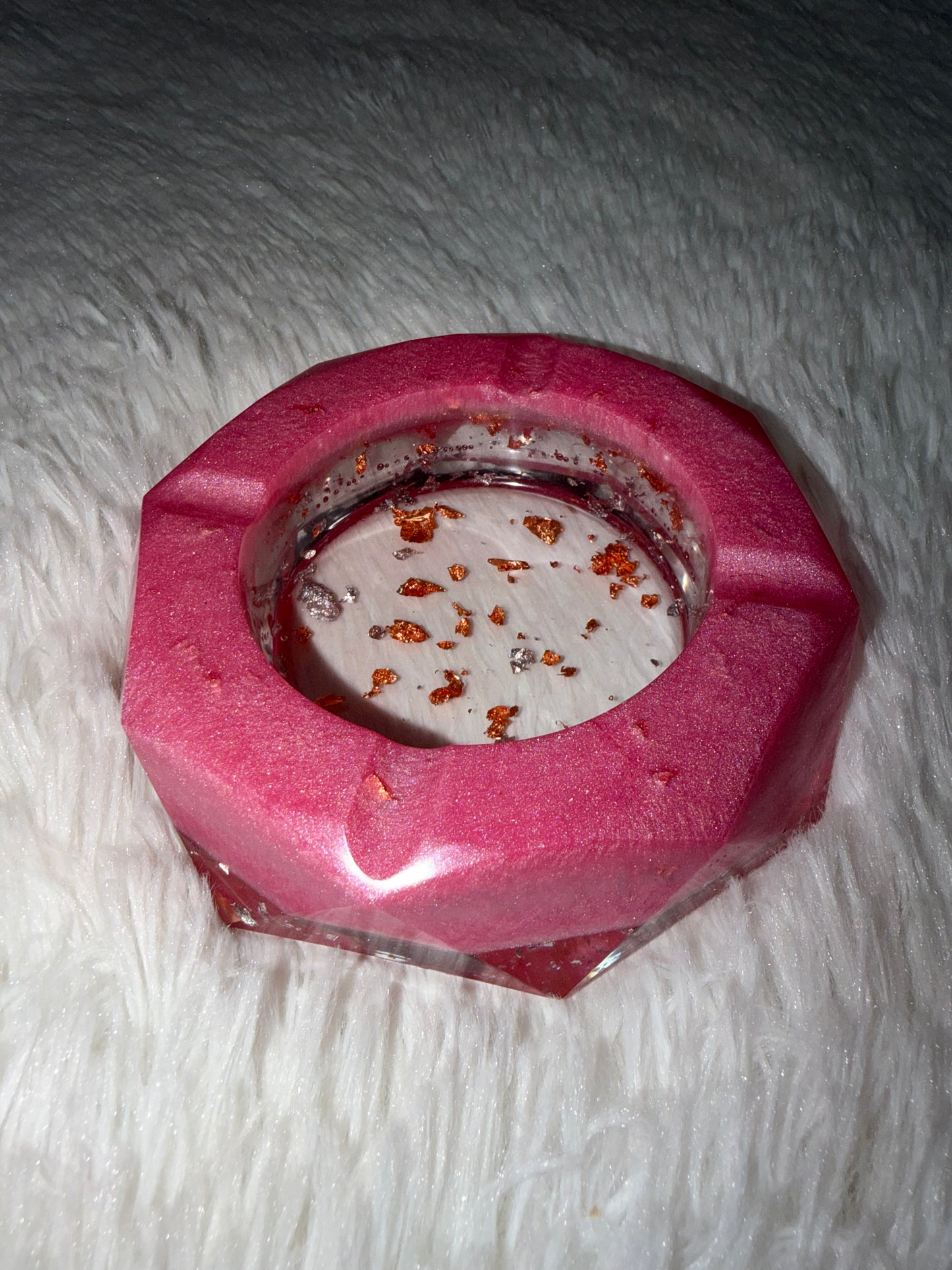 “Pink Flakes” Ashtray