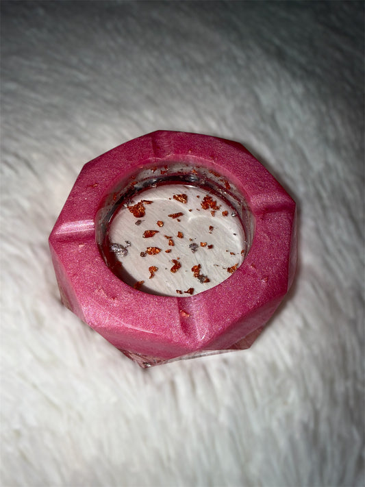 “Pink Flakes” Ashtray