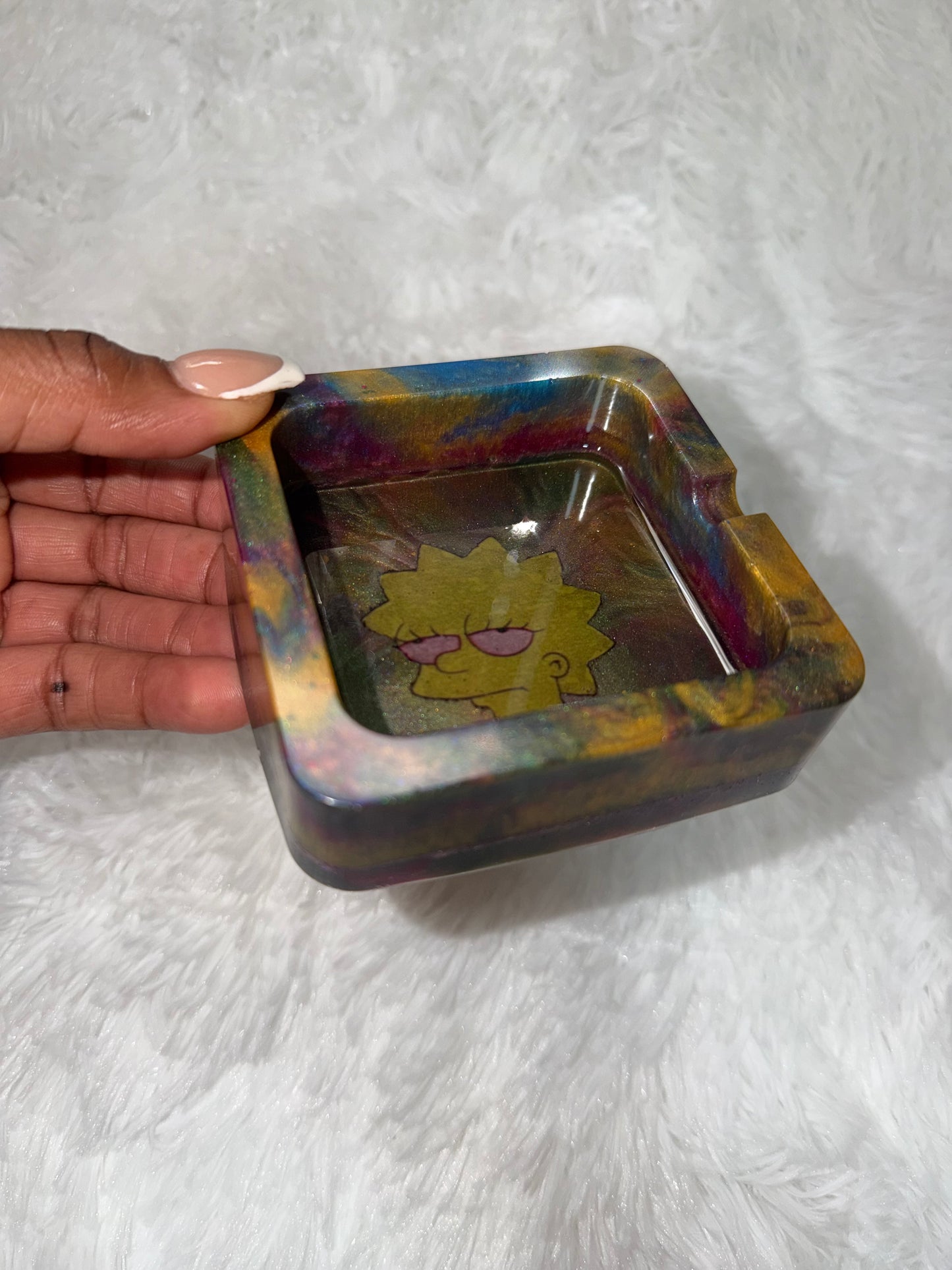 “Lisa Simpson Marbled” Ashtray