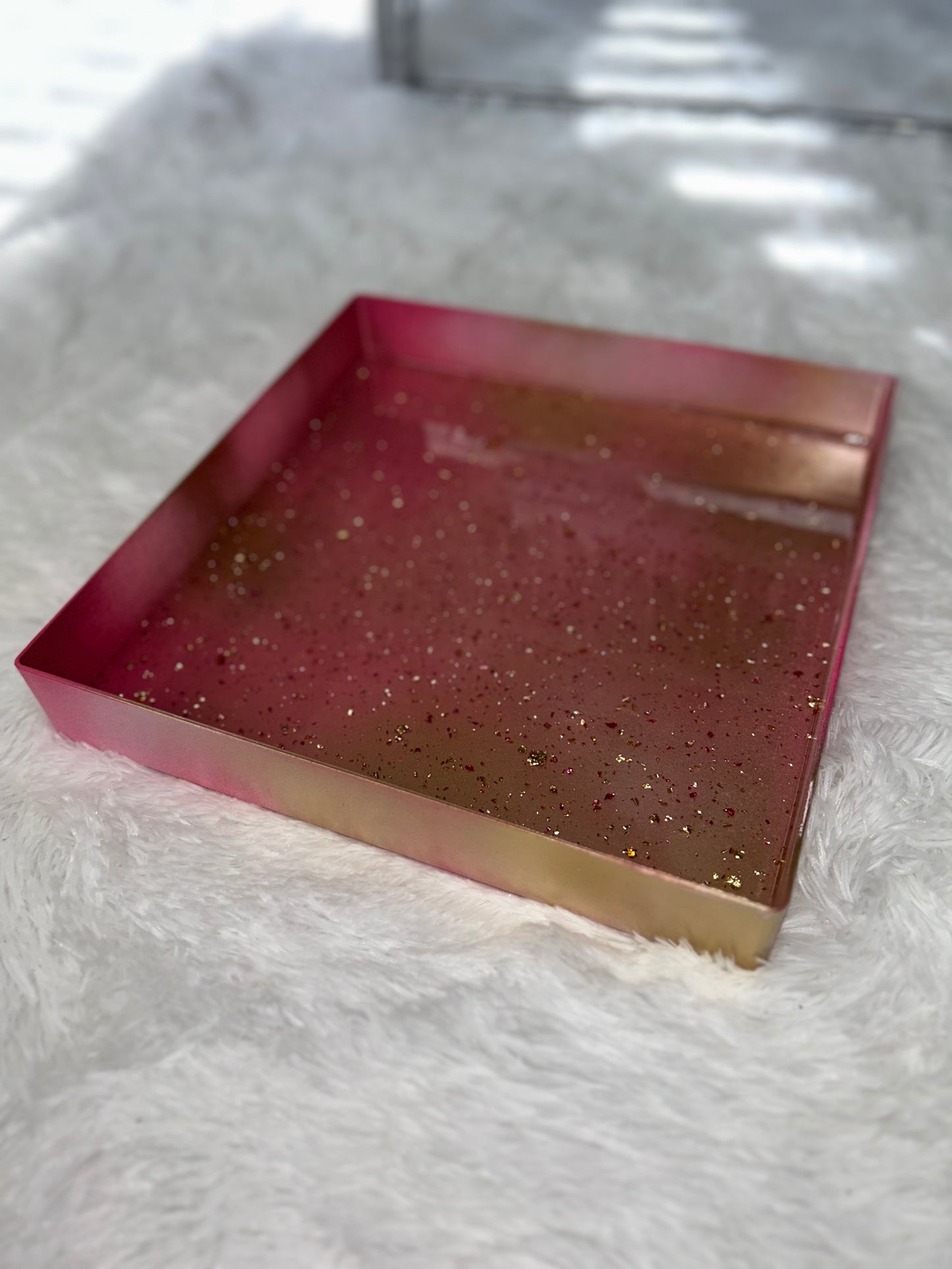 “Pink & Gold” Tray