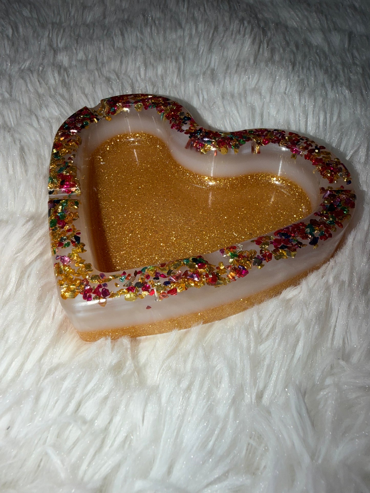“Golden Heart” Ashtray